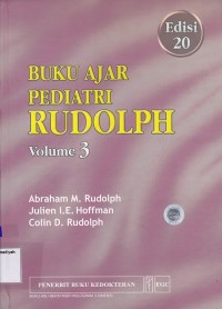Buku Ajar Pediatri Rudolph Volume 3 Edisi 20