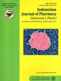 Indonesian Journal Of Pharmacy  (Indonesian J. Pharm.)
Vol. 29 No. 1 Januari – Maret 2018