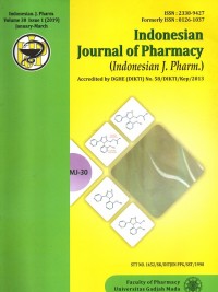 Indonesian Journal Of Pharmacy  (Indonesian J. Pharm.)
Vol. 30 No. 1 Januari – Maret 2019