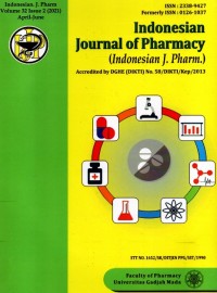 Indonesian Journal Of Pharmacy  (Indonesian J. Pharm.)
Vol. 32 No. 2 April – June 2021