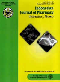 Indonesian Journal Of Pharmacy  (Indonesian J. Pharm.)
Vol. 33 No. 2 April – June 2022