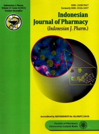 Indonesian Journal Of Pharmacy  (Indonesian J. Pharm.)
Vol. 33 No. 4 October -  December 2022