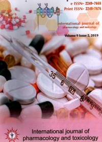 International Journal of Pharmacology and Toxicology VolumeVolume 9 Issue 1 2019