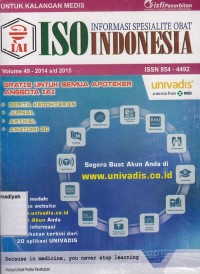Informasi Spesialite Obat ISO Indonesia Volume 49 2014 s/d 2015