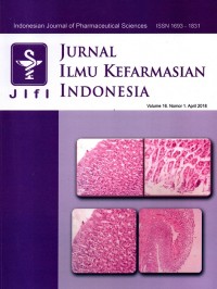 JIFI Indonesian Journal of Pharmaceutical Sciences (Jurnal Ilmu Kefarmasian Indonesia)
Volume 16. Nomor 1. April 2018