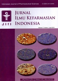JIFI Indonesian Journal of Pharmaceutical Sciences (Jurnal Ilmu Kefarmasian Indonesia)
Volume 17. Nomor 1. April 2019