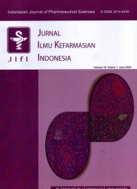 JIFI Indonesian Journal of Pharmaceutical Sciences (Jurnal Ilmu Kefarmasian Indonesia)
Volume 18. Nomor 1. April 2020