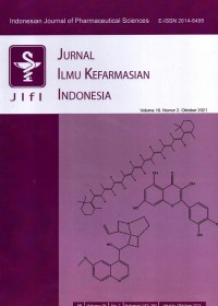 JIFI Indonesian Journal of Pharmaceutical Sciences (Jurnal Ilmu Kefarmasian Indonesia)
Volume 19. Nomor 2. Oktober 2021