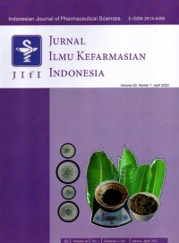 JIFI Indonesian Journal of Pharmaceutical Sciences (Jurnal Ilmu Kefarmasian Indonesia)
Volume 20 Nomor 1 April 2022