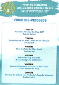 Video Pembelajaran Prodi D-III Kebidanan STIKes Muhammadiyah Ciamis 001-006