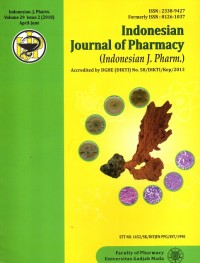 Indonesian Journal Of Pharmacy  (Indonesian J. Pharm.)
Vol. 29 No. 2 April – Juni  2018