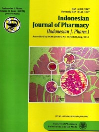 Indonesian Journal Of Pharmacy  (Indonesian J. Pharm.)
Vol. 32 No. 1 January – March 2021