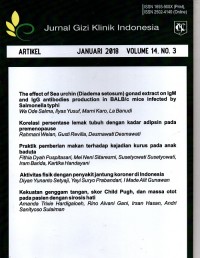 Jurnal Gizi Klinik Indonesia Vol. 14 No.3 Januari 2018