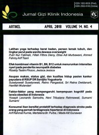 Jurnal Gizi Klinik Indonesia Vol. 14 No. 4 April 2018