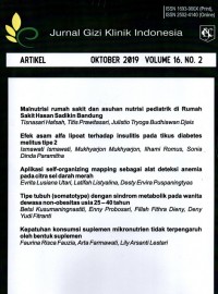 Jurnal Gizi Klinik Indonesia Vol. 16 No.2 Oktober 2019