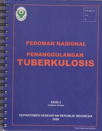 Pedoman Nasional Penanggulangan Tuberkulosis