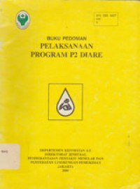 Buku Pedoman Pelakasanaan Program P2 Diare