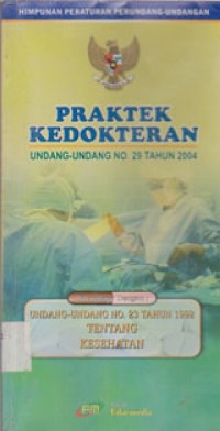 Praktek Kedokteran Undang-Undang No.29 Tahun 2004