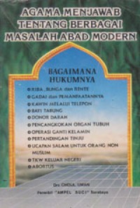 Image of Agama Menjawab Tentang Berbagai Masalah Abad Modern