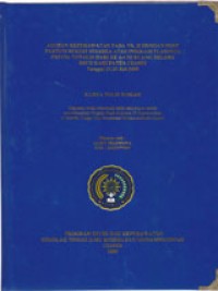 Image of Asuhan Keperawatan Pada NY. H. Dengan Post Partum Seksio Sesarea Atas Indikasi Plasenta Previa Totalis Hari Ke 1-4 Di Ruang Delima RSUD Kabupaten Ciamis Tanggal 22-25 Juli 2009