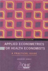 Applied Econometrics For Health Economists