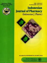 Indonesian Journal Of Pharmacy  (Indonesian J. Pharm.)
Vol. 33 No. 1 January – March 2022