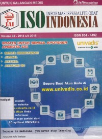 Image of Informasi Spesialite Obat ISO Indonesia Volume 49 2014 s/d 2015