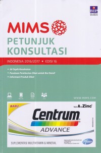 Image of MIMS Petunjuk Konsultasi Indonesia 2016/2017 ed. 16