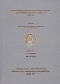 Image of Hubungan Antara Motivasi Dengan Kinerja Perawat Di Ruang Rawat Inap RSUD Tasikmalaya Tahun 2011