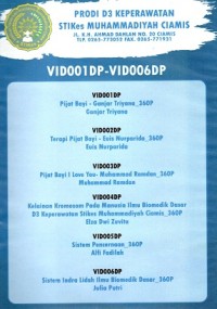Image of Video Pembelajaran Prodi D-III Keperawatan STIkes Muhammadiyah Ciamis 001-006
