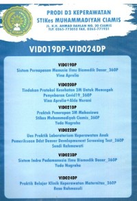 Image of Video Pembelajaran Prodi D-III Keperawatan STIkes Muhammadiyah Ciamis 019-024