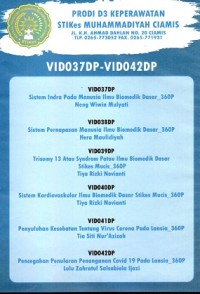 Image of Video Pembelajaran Prodi D-III Keperawatan STIkes Muhammadiyah Ciamis 037-042
