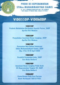 Image of Video Pembelajaran Prodi D-III Keperawatan STIkes Muhammadiyah Ciamis 055-060