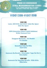 Image of Video Pembelajaran Prodi D-III Kebidanan STIKes Muhammadiyah Ciamis 013-018