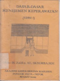 Image of Dasar-Dasar Manajemen Keperawatan
