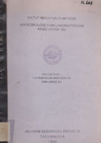 Image of Diktat Penuntun Praktikum Mikrobiologi Dan Laboratorium Kesehatan Ibu