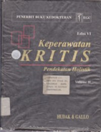 Image of Keperawatan Kritis: Pendekatan Holistik Volume II