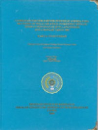 Image of Gambaran Faktor-Faktor Penyebab Anemia Pada Ibu Hamil Di Wilayah Kerja Puskesmas Dengan Tempat Penginapan (DTP) Langensari Kota Banjar Tahun 2007