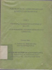 Image of Pokok-Pokok Kebijaksanaan Kesehatan Nasional