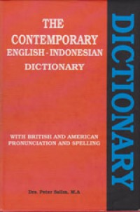 Image of The Contemporary English - Indonesian Dictionary With British And American Pronunciation And Spelling