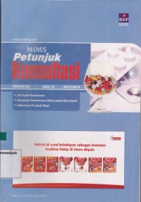 Image of MIMS Petunjuk Konsultasi Indonesia Edisi 13 2013/2014