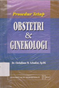 Image of Prosedur Tetap Obstetri Dan Ginekologi